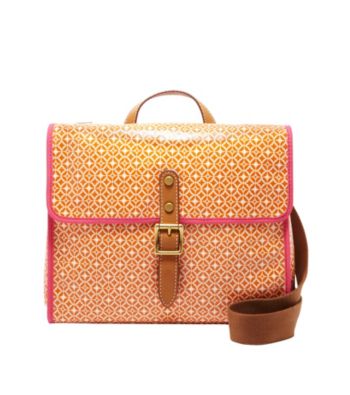 Fossil® Geometric Print Key-Per Flap Crossbody