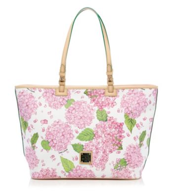 Dooney & Bourke® Pink and White Hydrangea Leisure Shopper