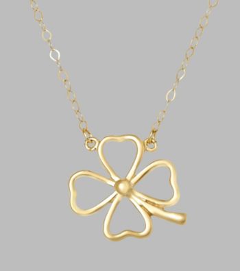 Clover Pendant in 10K Yellow Gold