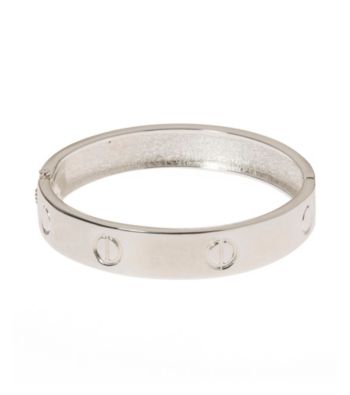 L&J Accessories Polished Silver Bangle