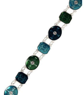 Napier® Boxed Silvertone and Blue Flex Bracelet