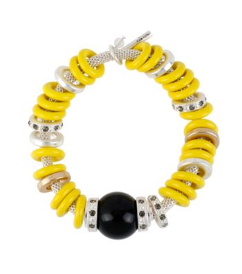 Kenneth Cole® Two Tone Ring Stretch Bracelet