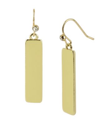 Kenneth Cole® Goldtone Rectangle Drop Earrings