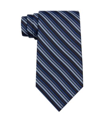 John Bartlett Statements Men's Navy Timberwood Stripe Tie