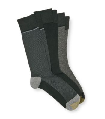 GOLD TOE® Men's 3-Pack Mini Stripe Neat Crew Sock