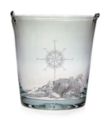 Susquehanna Glass Compass Rose Ice Bucket