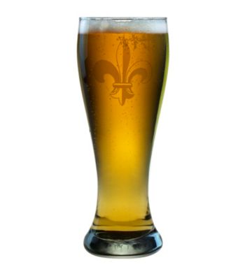 Susquehanna Glass Fleur De Lis Collection Set of 4 Weizenbier Pilsner