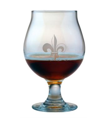Susquehanna Glass Fleur De Lis Collection Set of 4 Belgian Beer Glasses