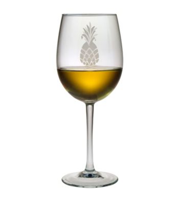 Susquehanna Glass Pineapple Collection Set of 4 All-Purpose Wine Glasses