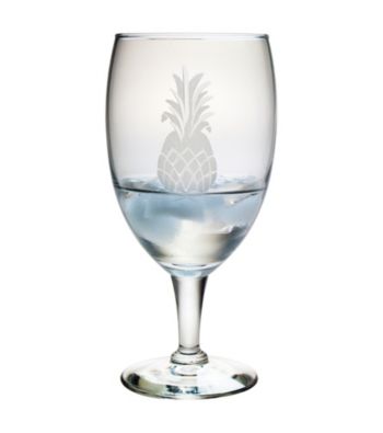 Susquehanna Glass Pineapple Collection Set of 4 Footed Goblet