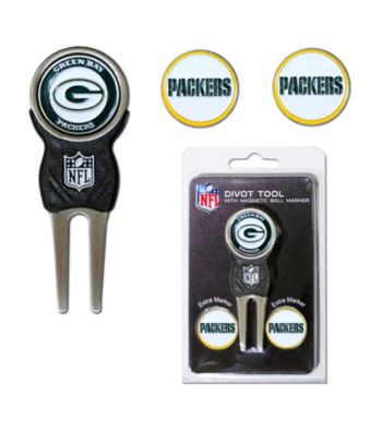 Green Bay Packers Green/Yellow 3 Marker Signature Divot Tool Pack