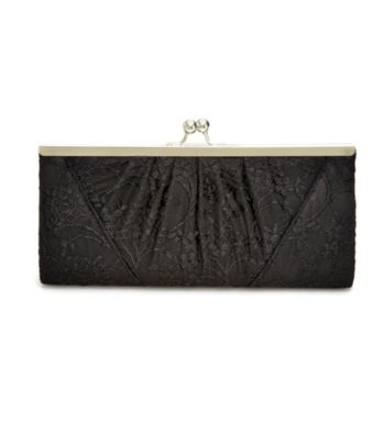 La Regale® Black Lace Frame Clutch