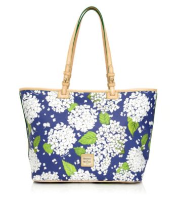 Dooney & Bourke® White/Marine Hydrangea Leisure Shopper