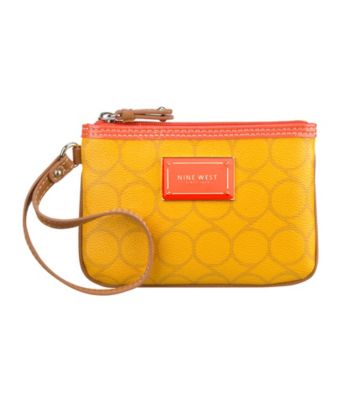 Nine West® Printed Nines Mini Wristlet