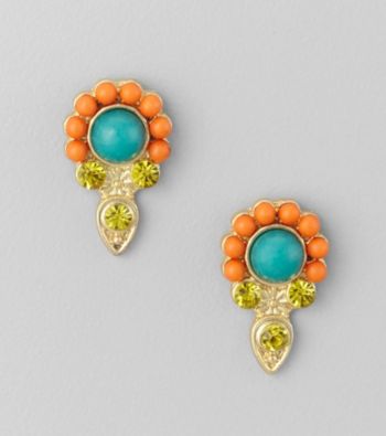 Relativity® Multi Button Earrings