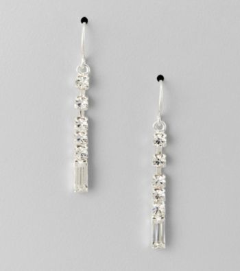 BT-Jeweled Crystal Linear Earrings