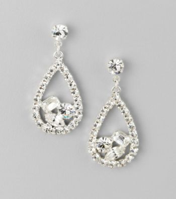BT-Jeweled Crystal Earrings