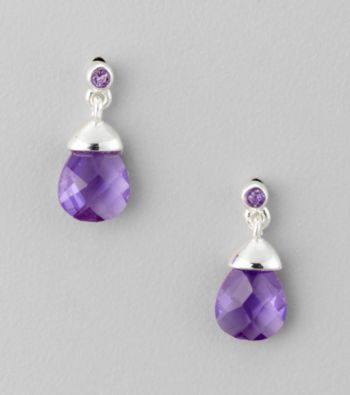 BT-Jeweled Purple Earrings