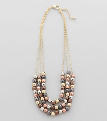 Studio Works® Goldtone Beaded Necklace