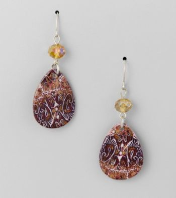 Studio Works® Brown Drop Earrings