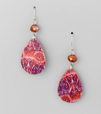 Studio Works® Fuchsia Drop Earrings