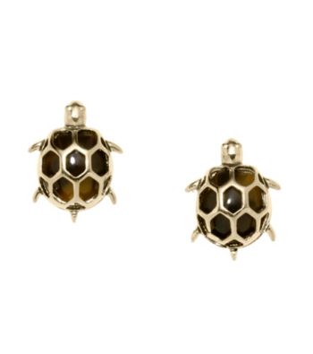 Fossil® Tortoise Turtle Stud Earrings