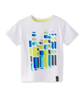 DKNY® Boys' 2T-20 White Short Sleeve Space Builder Tee