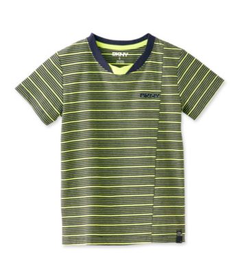 DKNY® Boys' 4-20 Lime/Navy Short Sleeve Glider Tee