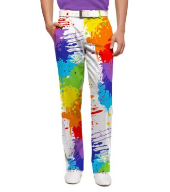 UPC 849223001094 product image for Loudmouth Men's Drop Cloth Splatter Paint Print Golf Pant Men's | upcitemdb.com