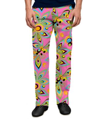 Loudmouth® Men's Shagadelic Pink Flower Print Golf Pant