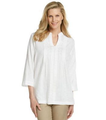 Cathy Daniels® Mandarin Splitneck Tunic Top