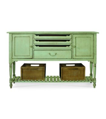 Universal® Great Rooms River Rock Finish Farmhouse Sideboard