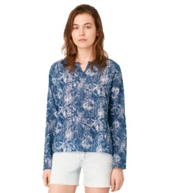 Calvin Klein Jeans® Printed Keyhole Blouse
