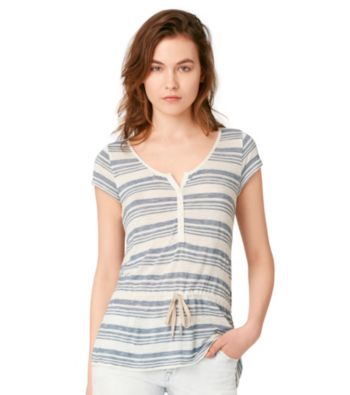 Calvin Klein Jeans® Tie-Waist Henley Tee