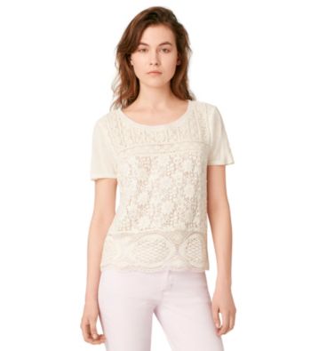 Calvin Klein Jeans® Lace Front Tee