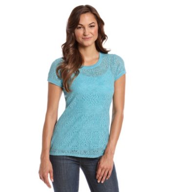Ruff Hewn Solid Lace Tee