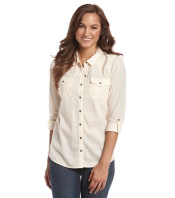 Ruff Hewn Textured Garment-Dye Western Shirt