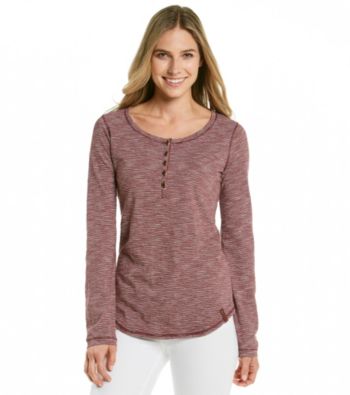 Ruff Hewn Scoopneck Striped Slub Henley Top
