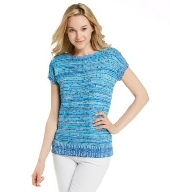 Jones New York Sport® Boatneck Striped Pullover Sweater