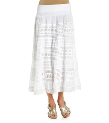 Chaudry® Foldover Cut-Out Maxi Skirt