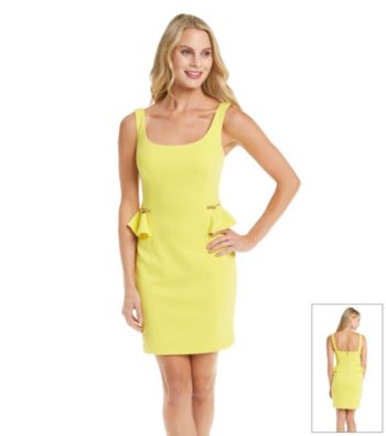 Betsey Johnson® Zipper Peplum Dress
