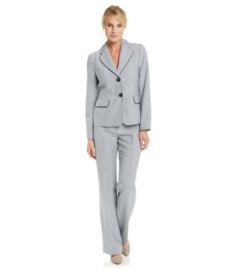 Le Suit® Piped Collar Jacket with Pant
