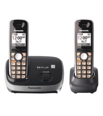 Panasonic Dect 6.0 2-Handset Expandable Digital Cordless Phone System