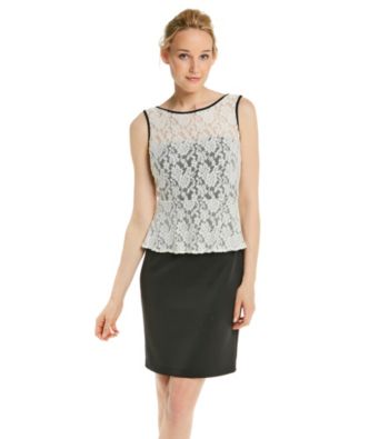 Sangria™ Lace Peplum Dress