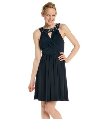 Jessica Howard® Beaded Surplice Keyhole Dress