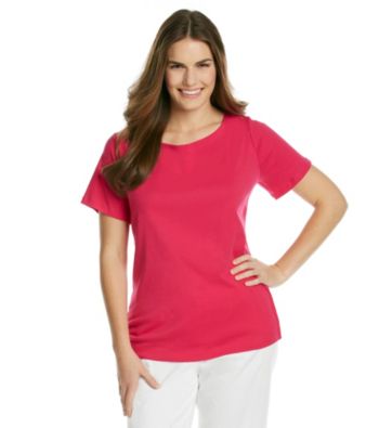 Jones New York Signature® Plus Size Boat Neck Solid Tee
