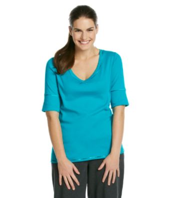 Calvin Klein Performance Plus Size V-Neck Solid Tee