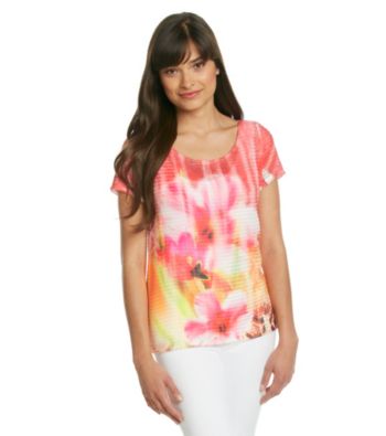 Notations® Petites' Printed Knit Top