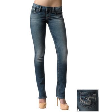 Silver Jeans Co. Berkley Straight Fit Low-Rise Straight Leg Jeans