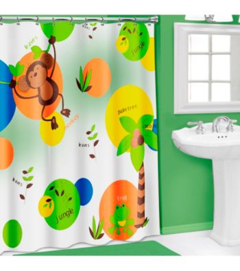 PB Home™ 3D Monkey PEVA Shower Curtain